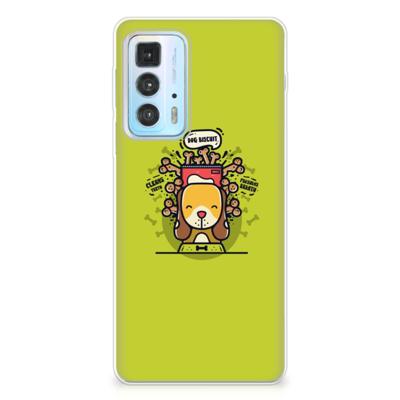 Motorola Edge 20 Pro Telefoonhoesje met Naam Doggy Biscuit Motorola Edge 20 Pro Telefoonhoesje met Naam Doggy Biscuit