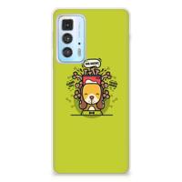 Motorola Edge 20 Pro Telefoonhoesje met Naam Doggy Biscuit