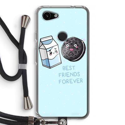Best Friend Forever: Pixel 3a Transparant Hoesje met koord