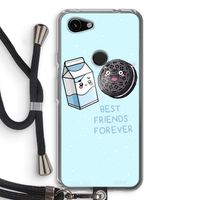 Best Friend Forever: Pixel 3a Transparant Hoesje met koord