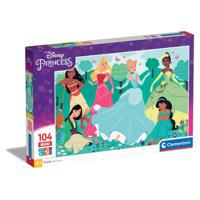 Clementoni Supercolor Disney Princess Legpuzzel 104 stuk(s) Stripfiguren - thumbnail