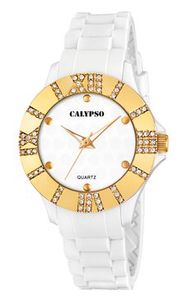 Horlogeband Calypso K5649-2 Rubber Wit