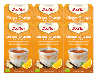 Yogi Tea Ginger Orange With Vanilla Voordeelverpakking