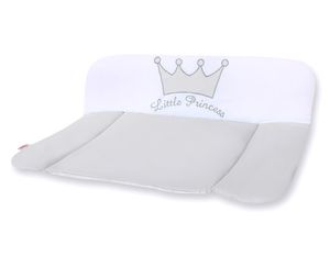 My Sweet Baby Aankleedkussen Prince/Princess Grijs-Borduursel - Princess