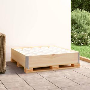 Palletopzetrand 100x100 cm massief grenenhout