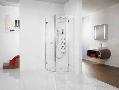 HSK Premium Softcube douchecabine kwartrond 80x80x200cm chroom/helder glas