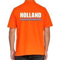 Oranje poloshirt Holland voor heren - thumbnail