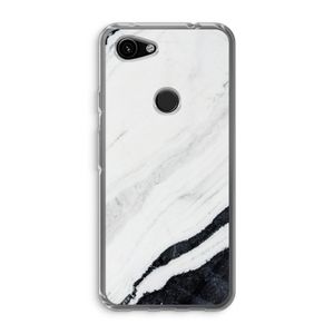 Elegante marmer: Google Pixel 3a Transparant Hoesje