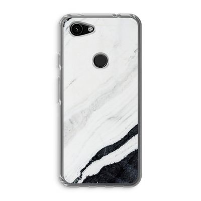 Elegante marmer: Google Pixel 3a Transparant Hoesje