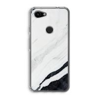 Elegante marmer: Google Pixel 3a Transparant Hoesje