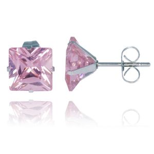 LGT Jewels Stud oorbellen Edelstaal Classic Pink