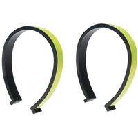 Reflecterende broek clip/band - 2x - neon geel - 22 cm - hardlopen/fietsen