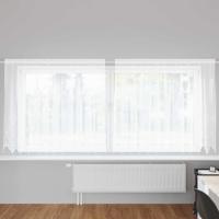 Gordijnen met gordijnen Wit 300 x 160 cm Polyester