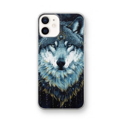 Darkness Wolf: iPhone 12 mini Transparant Hoesje