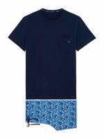 HOM - Short Sleepwear - Vibe - blauw, Maat:L