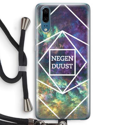 Negenduust ruimte: Huawei P20 Transparant Hoesje met koord