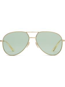 Gucci Eyewear lunettes de soleil à monture aviateur - Métallisé