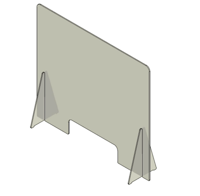 Kunststof kuchschot 600x700mm Kunststof kuchschot 600x700mm