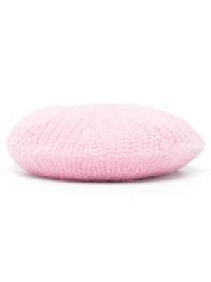 GANNI béret en mohair mélangé - Rose