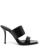 Alexander McQueen mules 105 mm en cuir - Noir