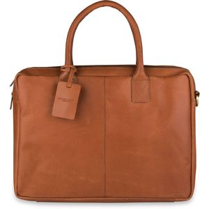 Laptoptas Burkely Leren Laptoptas 17 inch Fundamentals Vintage Taylor Worker Cognac