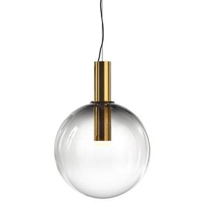 Bomma Phenomena Hanglamp - Large Ball - Rook grijs - goud