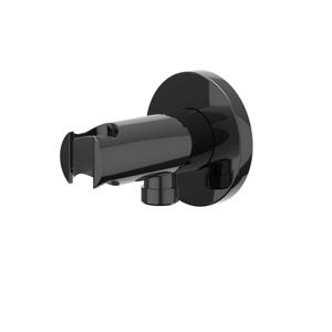 Wandsteun IVY Met Geintegreerde Wateruitlaat 1/2 Zwart Chroom PVD IVY