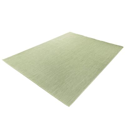 Laagpolig Effen Vloerkleed Voor Binnen en Buiten Groen-120 x 170 cm