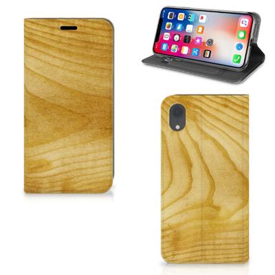 Apple iPhone Xr Book | Wallet Case | Licht Hout