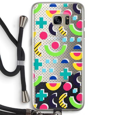 8-bit N°1: Samsung Galaxy S7 Edge Transparant Hoesje met koord