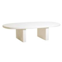 Giga Meubel - Salontafel Ovaal 130cm - Beige Betonlook