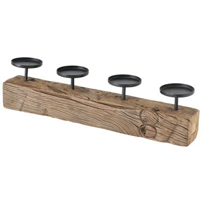 Deco by Boltze Kaarshouder - hout met metaal - 50 x 7 x 13 cm