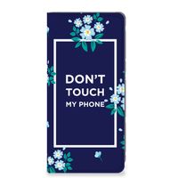 Xiaomi 12T | 12T Pro Design Case Flowers Blue DTMP - thumbnail