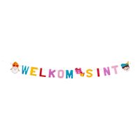 Welkom Sint feest versiering letterslingers 150 cm - Feestslingers - thumbnail