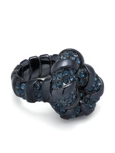 Lanvin bague Melodie à strass - Bleu