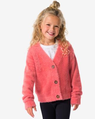 HEMA Kindervest fluffy roze (roze)
