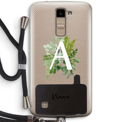 Green Brush: LG K10 (2016) Transparant Hoesje met koord