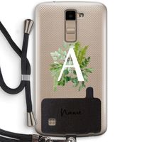 Green Brush: LG K10 (2016) Transparant Hoesje met koord