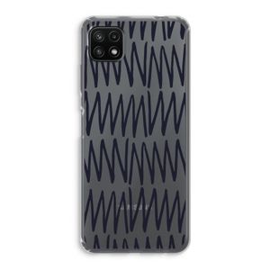 Marrakech Zigzag: Samsung Galaxy A22 5G Transparant Hoesje
