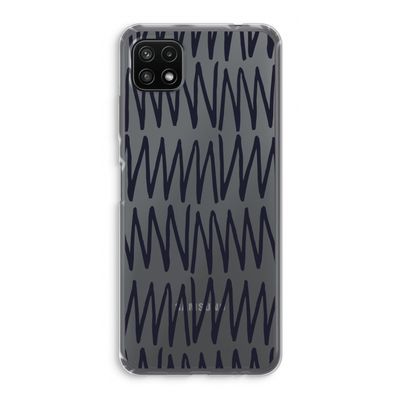 Marrakech Zigzag: Samsung Galaxy A22 5G Transparant Hoesje