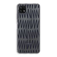 Marrakech Zigzag: Samsung Galaxy A22 5G Transparant Hoesje