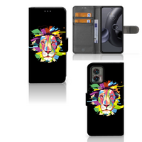 Motorola Edge 30 Neo Leuk Hoesje Lion Color