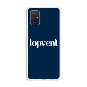 Topvent Navy: Galaxy A71 Transparant Hoesje