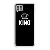 King zwart: Samsung Galaxy A22 4G Transparant Hoesje