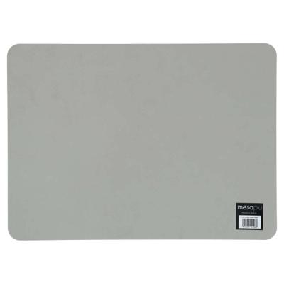 Diversen Placemat lederlook light grey 45x33 cm