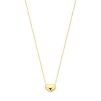 Tijdloos 14k Geelgouden Collier met Hartje - Verstelbare Draaglengte 42-45 cm