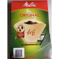 Melitta Koffiefilters 1x6 – Papieren Koffiefilters Maat 6 – 8 Pakken van 40 Stuks - thumbnail