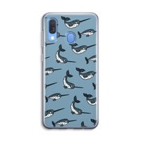 Narwhal: Samsung Galaxy A40 Transparant Hoesje