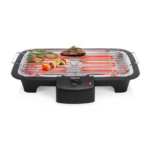 Tristar BQ-2813 Electrische Tafelbarbecue - Grilloppervlak (LxB) 38x22 cm - 2000 Watt - Zwart