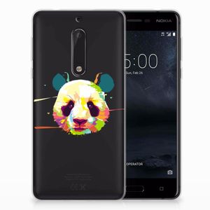 Nokia 5 Telefoonhoesje met Naam Panda Color